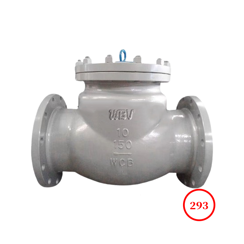 碳钢美标法兰旋启式止回阀 c.s ANSI flange swing check valve H44W-150LB