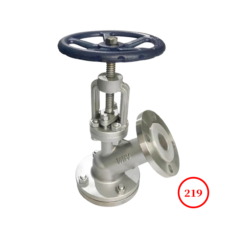 衬氟下展式放料阀 fluorine lined open downward discharge valve FL45F46-16