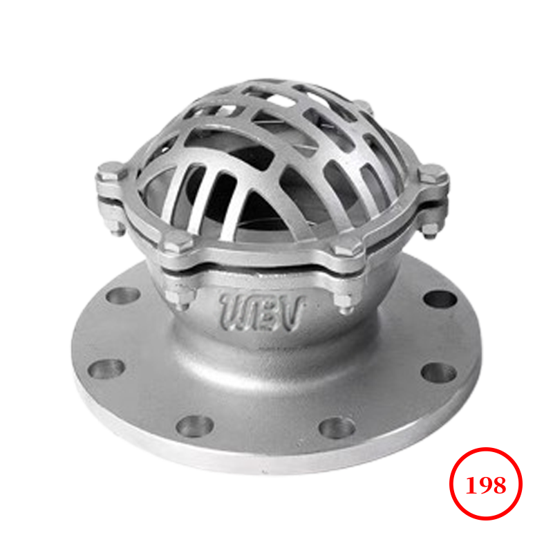 法兰底阀 flange foot valve H42W-16