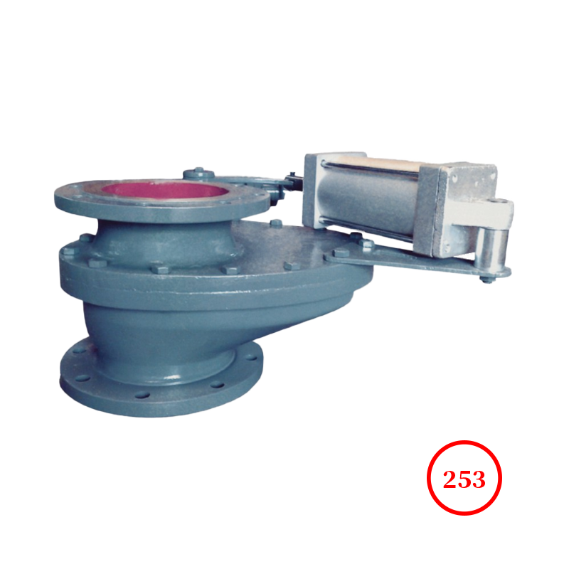 气动摆动式陶瓷进料阀 pneumatic swing ceramics inlet valve BZ643TC-10C