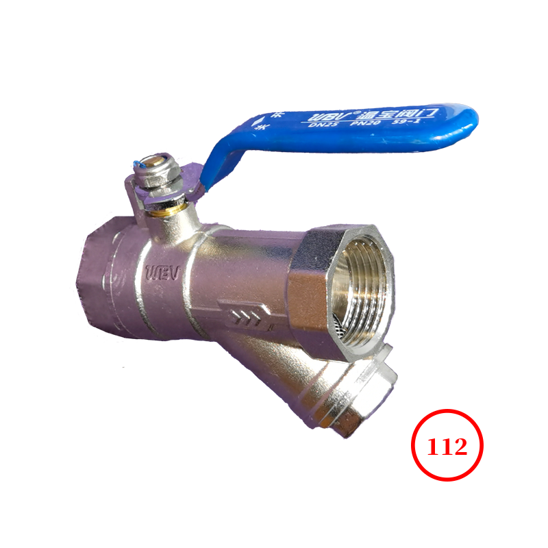 黄铜内螺纹过滤器球阀  brass FNPT Y-strainer ball valve GQ11W-16T