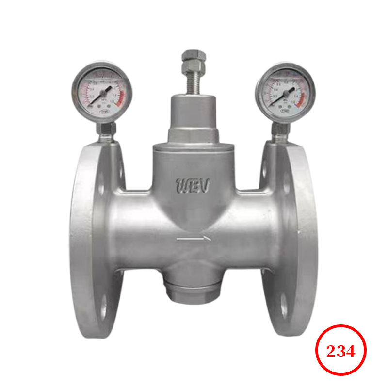 弹簧薄膜式减压阀带双防震表 spring diaphragm regulator +2 Seismic pressure gauge Y42X/F-10/16