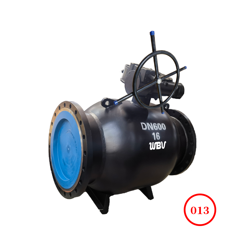 全焊接全通径法兰球阀Q347HF-16/25C CF8固定球 双极涡轮 防腐蚀漆