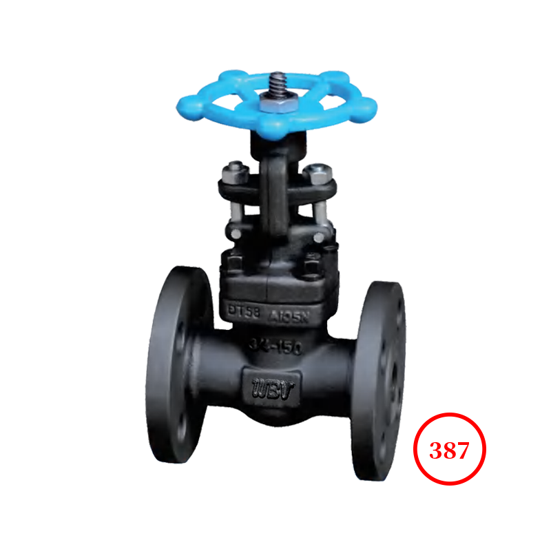 美标碳钢锻钢法兰截止阀 J41H