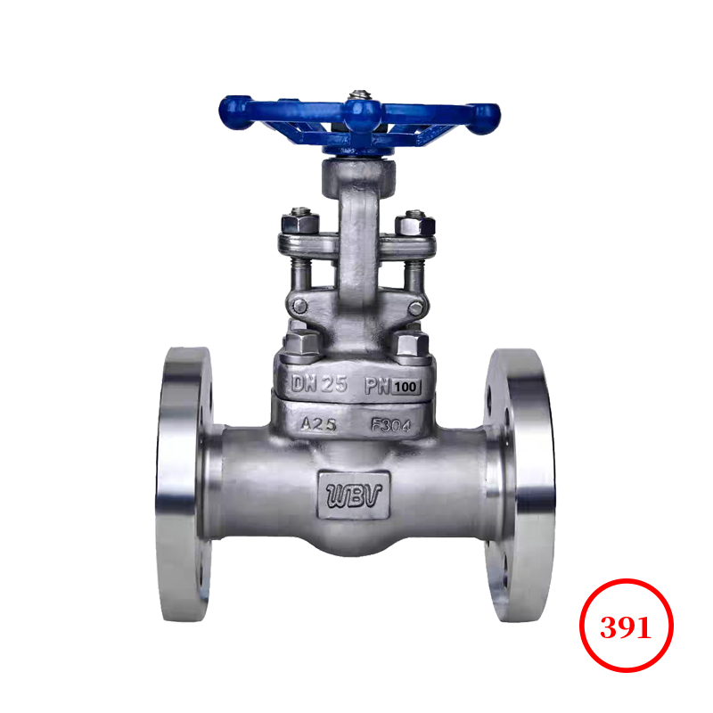 国标不锈钢锻钢法兰截止阀 J41H
